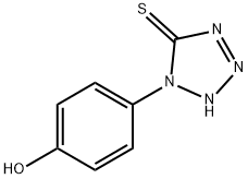 1-(4-Hydroxyphenyl)-2H-tetrazole-5-thione Struktur