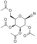 2,3,4,6-TETRA-O-ACETYL-BETA-D-GALACTOPYRANOSYL CYANIDE Struktur