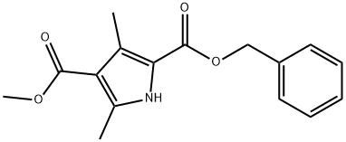 1H-Pyrrole-2,4-dicarboxylicacid,3,5-dimethyl-,4-methyl1-(phenylmethyl)ester(9CI) Struktur