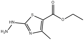 2-Hydrazino-4-methyl-thiazole-5-carboxylic acid ethyl ester Struktur