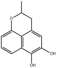 2,3-Dihydro-2-methylnaphtho[1,8-bc]pyran-5,6-diol Struktur