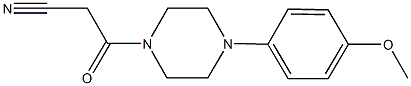 3-[4-(4-methoxyphenyl)piperazin-1-yl]-3-oxopropanenitrile Struktur