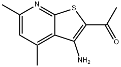 1-(3-AMINO-4,6-DIMETHYLTHIENO[2,3-B]PYRIDIN-2-YL)ETHANONE Struktur