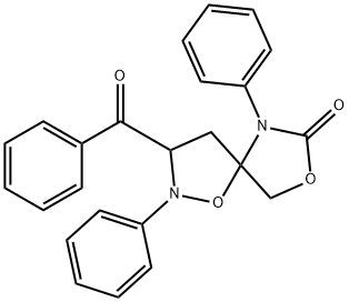 3-ベンゾイル-2,6-ジフェニル-1,8-ジオキサ-2,6-ジアザスピロ[4.4]ノナン-7-オン 化學(xué)構(gòu)造式