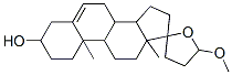 (2'R,10R,13S)-5'-METHOXY-10,13-DIMETHYL-1,2,3,4,4',5',7,8,9,10,11,12,13,14,15,16-HEXADECAHYDRO-3'H-SPIRO[CYCLOPENTA[A]PHENANTHRENE-17,2'-FURAN]-3-OL Struktur