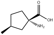 Cyclopentanecarboxylic acid, 1-amino-3-methyl-, (1S-cis)- (9CI) Struktur