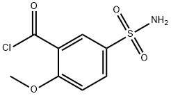 5-(aminosulphonyl)-2-methoxybenzoyl chloride Struktur