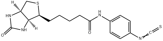 1H-Thieno[3,4-d]iMidazole-4-pentanaMide, hexahydro-N-(4-isothiocyanatophenyl)-2-oxo-, (3aS,4S,6aR)- Struktur