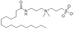 3-(N N-DIME(3-PALMITOYLAMINOPROPYL)AMMO- Struktur