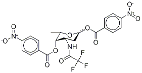 N-Trifluoroacetamido-1,4-di-p-nitrobenzoyl Daunosamine Struktur