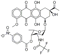 N-Trifluoroacetamido-4’-p-nitrobenzoyl Daunorubicin Struktur