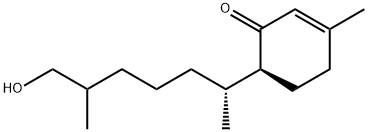 6-(6-Hydroxy-1,5-dimethylhexyl)-3-methyl-2-cyclohexen-1-one Struktur