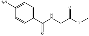 METHYL [(4-AMINOBENZOYL)AMINO]ACETATE HYDROCHLORIDE Struktur