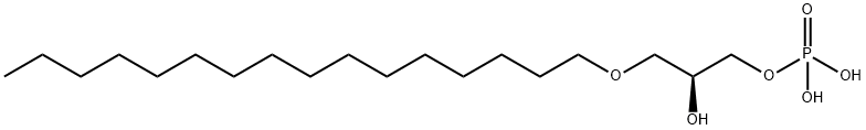 1-HEXADECYL LYSOPHOSPHATIDIC ACID Struktur