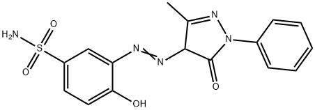 3-[(4,5-dihydro-3-methyl-5-oxo-1-phenyl-1H-pyrazol-4-yl)azo]-4-hydroxybenzenesulphonamide