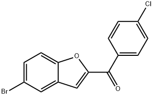 (5-BROMO-1-BENZOFURAN-2-YL)(4-CHLOROPHENYL)METHANONE Struktur