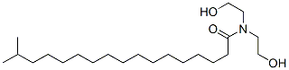 N,N-bis(2-hydroxyethyl)isooctadecan-1-amide Struktur