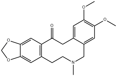 5,7,8,15-Tetrahydro-2,3-dimethoxy-6-methylbenzo[e][1,3]dioxolo[4,5-k][3]benzazecin-14(6H)-one Struktur