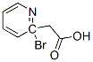 2-BROMO-(2-PYRIDINYL)ACETIC ACID Struktur