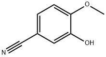 3-Hydroxy-4-methoxybenzonitrile Structure