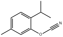 Cyanic acid, 5-methyl-2-(1-methylethyl)phenyl ester (9CI) Struktur