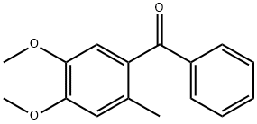 4,5-Dimethoxy-2-methylbenzophenone Struktur