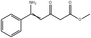 5-Amino-3-oxo-5-phenyl-4-pentenoic acid methyl ester Struktur