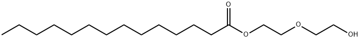 2-(2-hydroxyethoxy)ethyl myristate Struktur