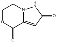 1H-Pyrazolo[5,1-c][1,4]oxazine-2,4-dione,  6,7-dihydro- Struktur