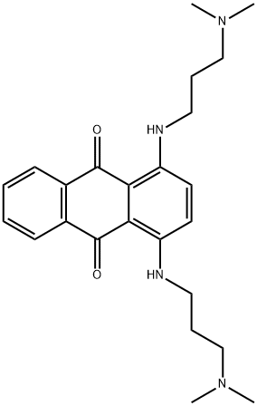 1,4-bis[[3-(dimethylamino)propyl]amino]anthraquinone Struktur