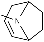 8-Methyl-8-azabicyclo[3.2.1]oct-2-ene Struktur