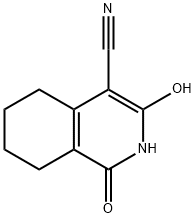 1-hydroxy-3-oxo-2,3,5,6,7,8-hexahydroisoquinoline-4-carbonitrile Struktur