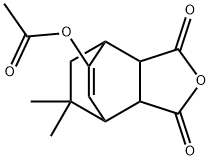 5-Acetyloxy-3a,4,7,7a-tetrahydro-8,8-dimethyl-4,7-ethanoisobenzofuran-1,3-dione Struktur