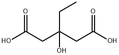 3-hydroxy-3-ethylglutaric acid Struktur