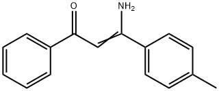 3-Amino-3-(4-methylphenyl)-1-phenyl-2-propen-1-one Struktur