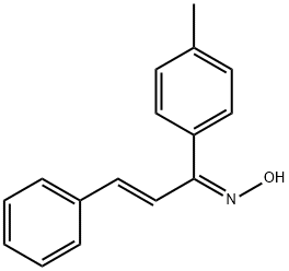 (1E,2Z)-1-(4-Methylphenyl)-3-phenyl-2-propen-1-one oxime Struktur