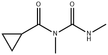 Cyclopropanecarboxamide, N-methyl-N-[(methylamino)carbonyl]- (9CI) Struktur