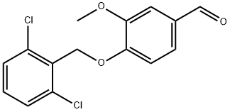 4-[(2,6-DICHLOROBENZYL)OXY]-3-METHOXYBENZALDEHYDE Struktur