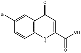 6-bromo-4-oxo-1,4-dihydroquinoline-2-carboxylic acid Struktur