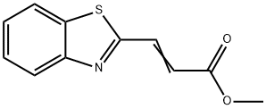 2-Propenoicacid,3-(2-benzothiazolyl)-,methylester(9CI) Struktur