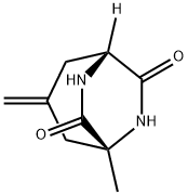 6,8-Diazabicyclo[3.2.2]nonane-7,9-dione,1-methyl-3-methylene-,(1R,5R)-(9CI) Struktur