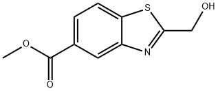 5-Benzothiazolecarboxylicacid,2-(hydroxymethyl)-,methylester(9CI) Struktur