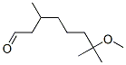 7-methoxy-3,7-dimethyl-octanal Struktur