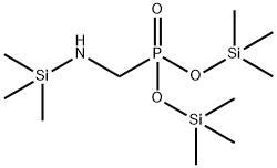 [[(Trimethylsilyl)amino]methyl]phosphonic acid bis(trimethylsilyl) ester Struktur