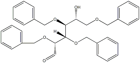 2,3,4,6-tetra-O-benzyl-D-galactopyranose Struktur