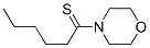 Morpholine,  4-(1-thioxohexyl)-  (9CI) Struktur