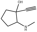 Cyclopentanol, 1-ethynyl-2-(methylamino)- (9CI) Struktur