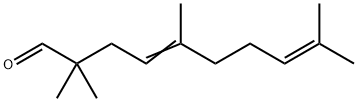 2,2,5,9-tetramethyldeca-4,8-dienal Struktur