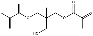 Bismethacrylic acid 2-hydroxymethyl-2-methyl-1,3-propanediyl ester Structure