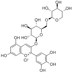 DELPHINIDIN-3-O-SAMBUBIOSIDE CHLORIDE Struktur